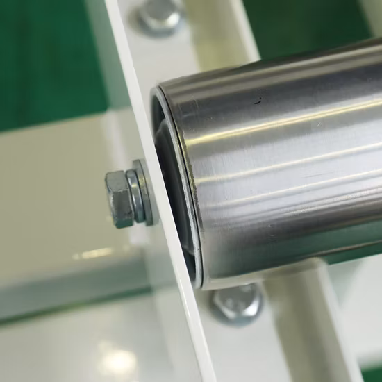 Convoyeur à vis à chaîne à rouleaux en acier à haute efficacité avec rouleau à bride