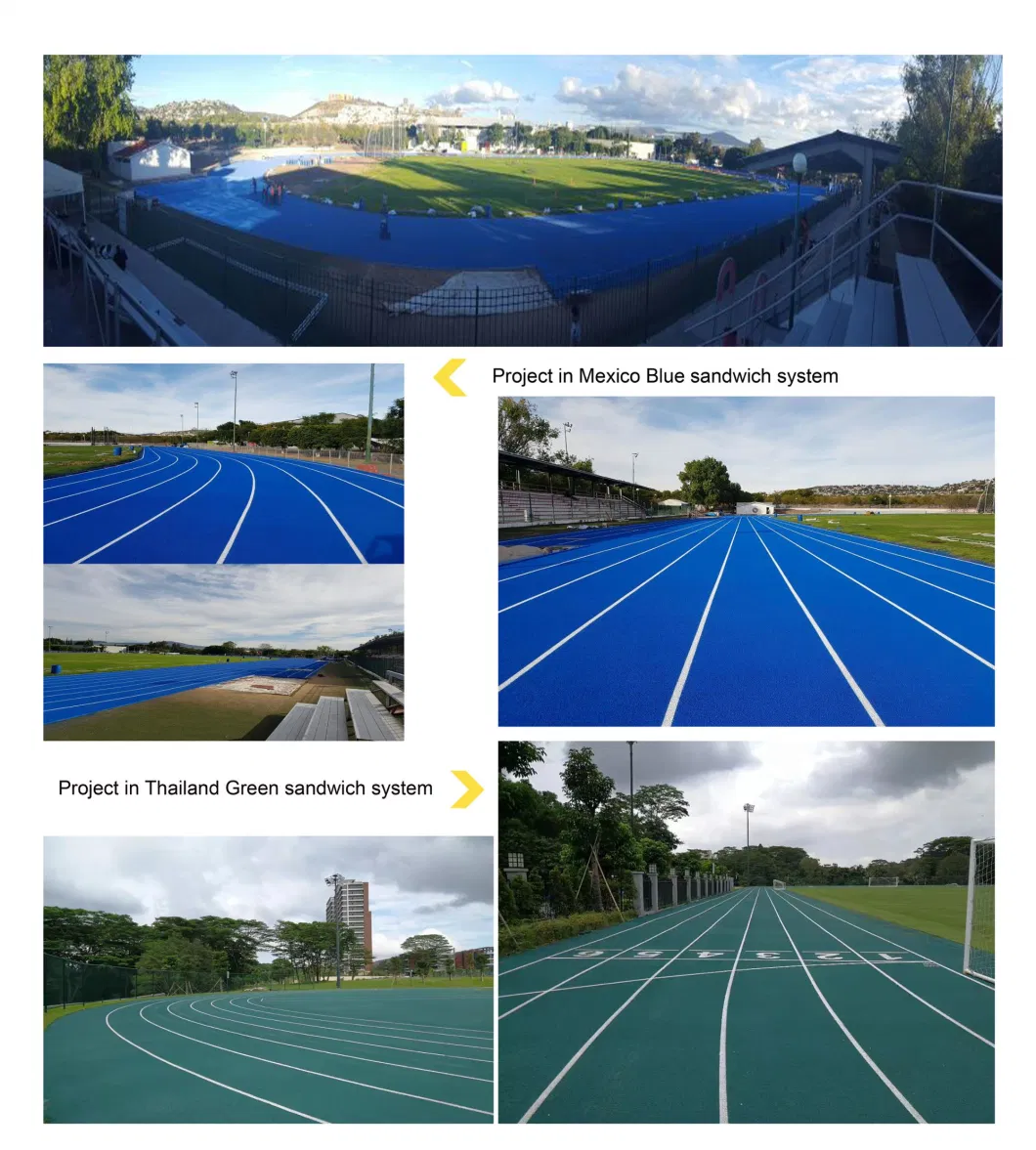 Prefabricated Running Track Rubber Running Track Mat Roller Running Track